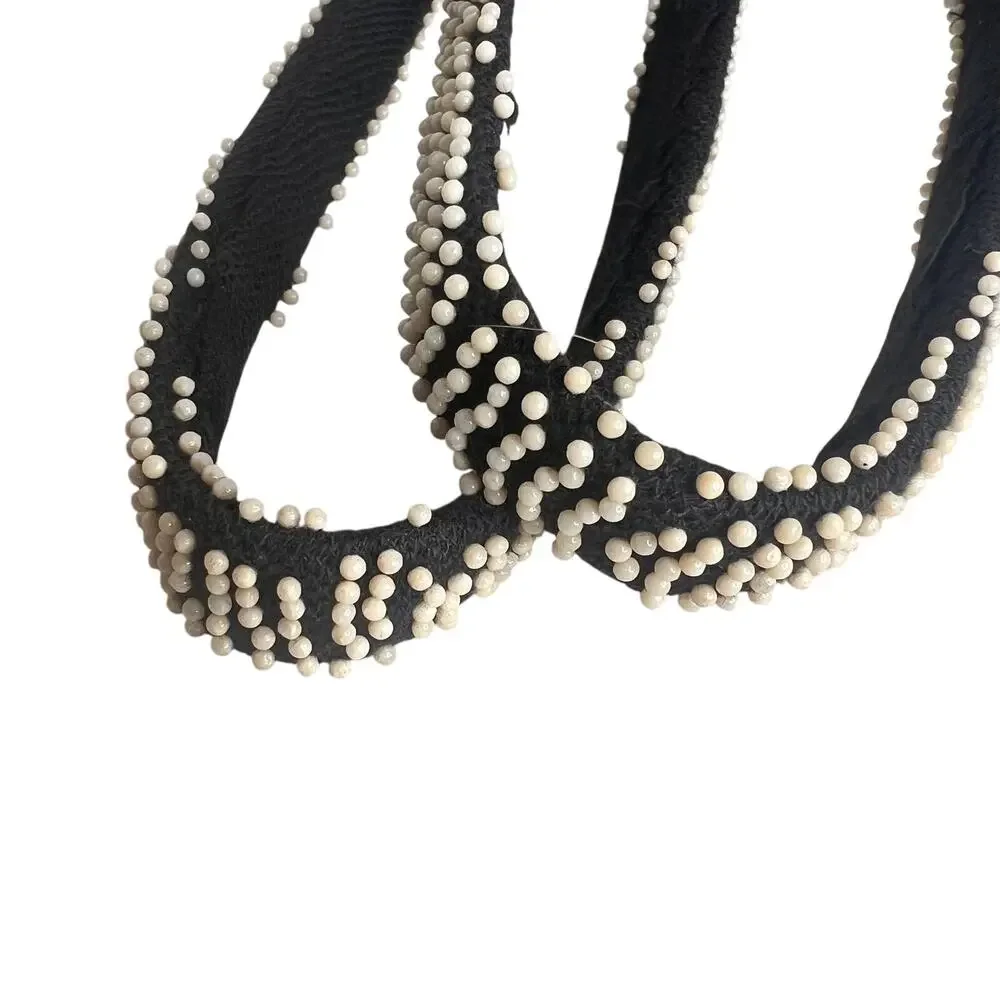 Vintage 70s Candy Dot Drawstring Purse Micro Beaded Mr Jonas Made in Hong Kong